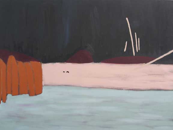 'Fallen', oil on canvas